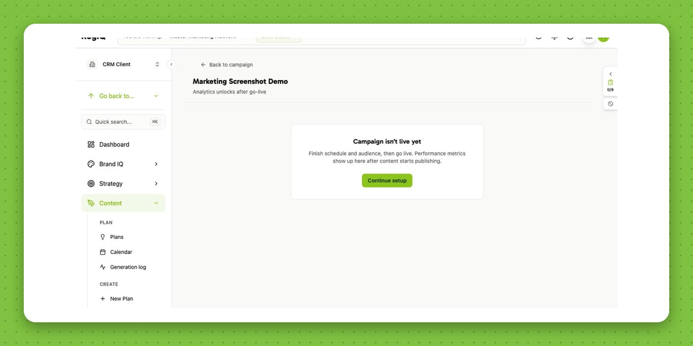 Campaigns — analytics