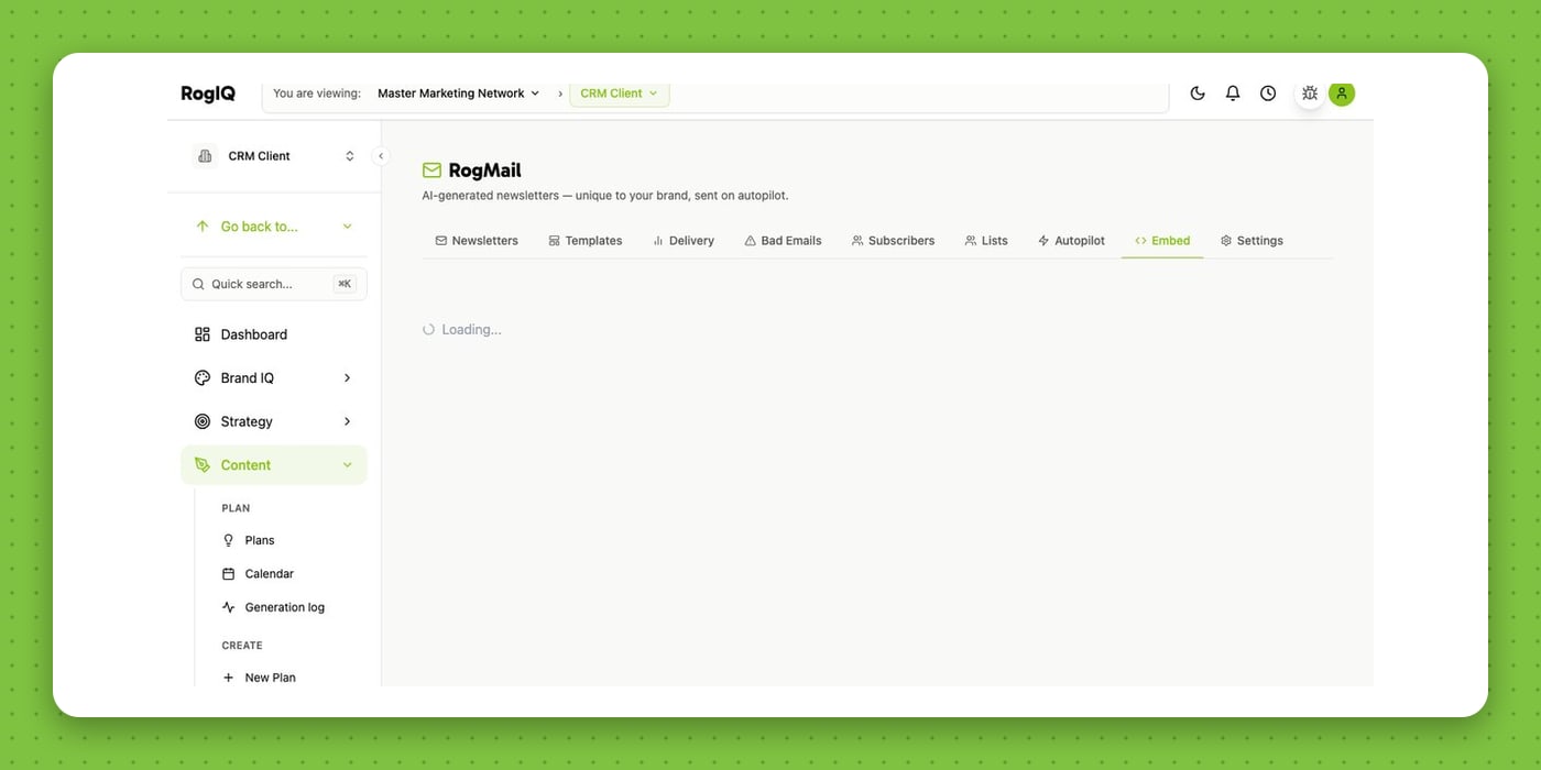 RogMail — public embed / newsletter